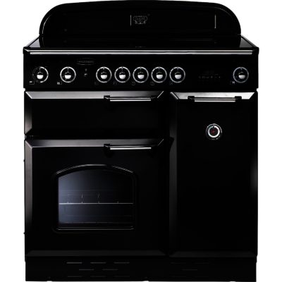 Rangemaster Classic 90 Ceramic - 68350 Electric Range Cooker in Black with Chrome Trim Rangemaster Classic 90 Ceramic - 68350 Electric Range Cooker in Black with Chrome Trim